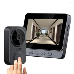 Doorbells Digital Door Viewer 2.4G WiFi Automatic Sensing Wireless Doorbell 800mAh Battery Smart Video Camera 4.3 Inch IPS Screen
