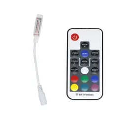 Mini RF Wireless Remote RGB Strip LED Remote Controller DC 524V 17 Keys 22 Modes Real 12A With Remote Controller for RGB Led Stri8543857