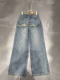 jeans firmati da donna marchio di abbigliamento per pantaloni da donna autunnali a gamba dritta pantaloni da ragazza con logo lettera di moda Jan 02