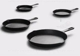 Gjutjärn nonstick 1426 cm stek stekning platt panna gasinduktion spöken järnpott äggpancakak potten kök matsalverktyg köksredskap6875535