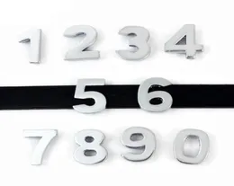 NOWOŚĆ NUMERY SLADOWE 8 mm Cytat09 Quot 20 PCSLlot może wybrać każdy numer Slajd Charms Fit DIY Breakband Bransoletka LS1105806