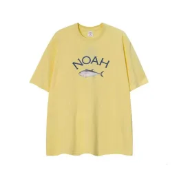 T-shirty męskie 23ss w kolorze żaglówka druk Noah T Shirt Długie rękawy mężczyźni kobiety Eu Rozmiar 100 TES Modna Haikyuu op exf