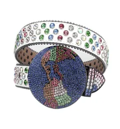 Novo cinto de strass wtern para mulheres homem ston globo gp diamante colorido para jeans ceinture femme cinto de strass3792495