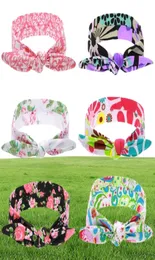 36 Colors Baby Headbands Flower Cotton Bands Girls Turban Twisted Knot Bunny Ear Floral Kids Hair Accessories Plaid Headwear KHA3169659253