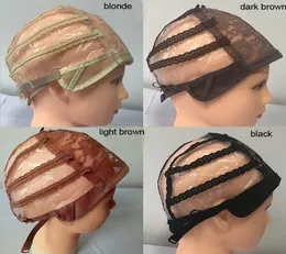 10PC Lace wig caps hairnets for making wigs With Adjustable Stretch Lace Strap glueless wig caps2267579