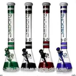 18 -calowy ciężki bejcator Percolator Glass Bong 4 Colors 14 mm staw z Downstem i Bowl