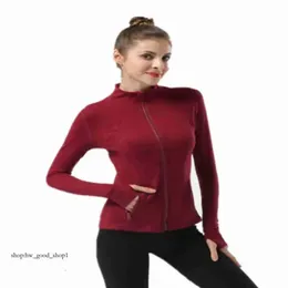 Lulu Women Define Yoga Jacket Fitness Running Street Women Yoga Clothes Jackets Tops Blazer Cardigan Without Cap Tight Coat Casual Clothing 797