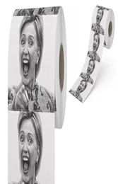Asciugamani di carta intera Hillary Clinton Toilette Carta di vendita creativa Divertente bavaglio Scherzo Regalo 10 pezzi per set4927825