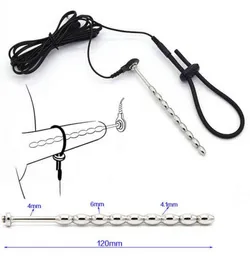 Electric Shock SM Toys Electro Urethral Catheter Stimulate Nipple Clip Pulse Kit Anal Vibrator Adult Sex Toys For Women Men2672384
