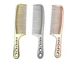 Smooth Surface Tatinium Metal Hairdressing CombDurable Hair Cutting Comb With Long HandleHand Made Haircut Comb For Men5513686