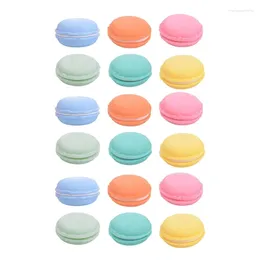 Schmuckbeutel M2EA Set mit 18 bunten Macaron-Boxen, vielseitige Aufbewahrungsbehälter, Mini, perfekt für Make-up und mehr