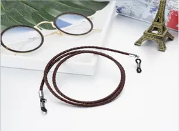 Ganze Fashionvintage handgefertigte Brillenschnur aus Naturleder, Unisex, hervorragende rutschfeste Dekorationskette mit Silikagel4982548