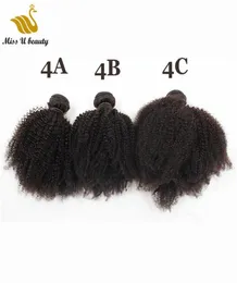 4A 4B 4C Afro Kinky Curly Human Hair Weave Bundles Virgin Hairextensions Cuble Alded 1020inch5733616