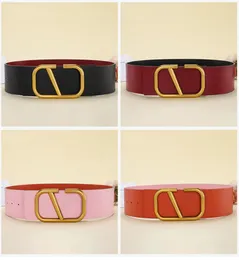 Ceinture de créateurs de luxe classique Version large Ceintures de couleur unie pour femmes Boucle d'aiguille de luxe Largeur 7 cm Taille 95115 Tendances de la mode 4810070