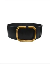 2022 designer women's fashion 7cm wide belt, blk, red body, gold belt buckle wholesale, AA8801387068