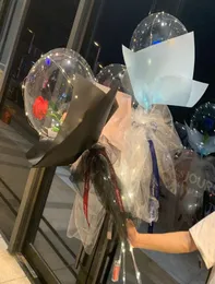 Kolor wielokolorowy Balony LED Nowatorskie oświetlenie Bobo Ball Balon Wedding Wspornik