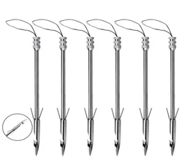 Utomhussport bågskytte Bowfishing Slings Shooting Harpoon Arrows Rostfritt stål Fångstips Hunting Bolt Silver Arrows9612528