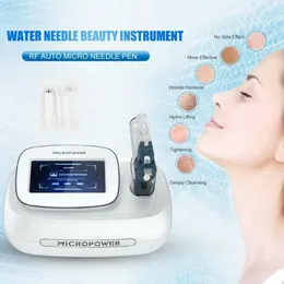 Gun Micropower Vanadium Titanium Water Mesotherapy Meso Gun Fraktionell RF Microneedle Machine rynka borttagning Skin Lyftande Rejuvenatio