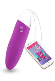 Vibradores sem fio G Spot Para Mulheres Clitóris Silicone Bala Ovo Vibrador Bluetooth Kegel Bolas Brinquedo Sexual Massagem Vibromasseur R4 Y17012409