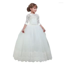 Sukienki dla dziewcząt Pierwsza komunia dziewczyny sukienka dla dzieci Vestido Menina Little Bruidsmeisjes Jurk Suknia balowa