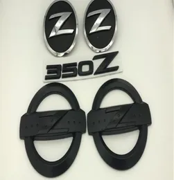 5Pcs Black 350Z Badge Kits Car Body Side Rear Emblem Stickers for 350Z Fairlady Z337634132