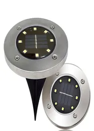 أضواء حديقة الطاقة الشمسية IP65 مقاومة للماء 8 LED Solar Outdoor Lamp Landscape Lawn Yard Stair Underground Light Light Home 3942730