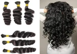 O cabelo humano maioria da onda fraca para trançar o cabelo não processado das tranças não aumenta nenhum Weft6553271