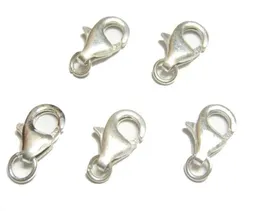 10pcslot 925 Sterling Silver Lobster Claw Clasp for DIYクラフトファッションジュエリーギフトw376306050