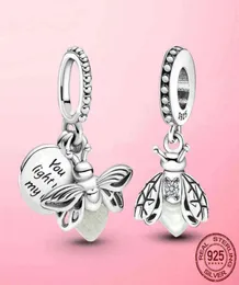 حار 925 sterling Silver Glow-in-the-dark dangly Charm charm ملاءمة لسوار P الأصلي 925 Jewelry5158727