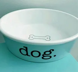 Lüks Mavi Kemik Çin Köpek Kaseleri Tasarımcı Seramik Evcil Hayvanlar Cat Dog Bowl Dogcatsuper1st342x8780487