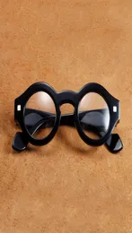 Vazrobe vintage glasögon ram manliga runda glasögon män steampunk mode glasögonläsning glasögon svart tjocka fälgar solglasögon fr5604760