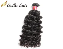 Bellahair Maleisische Water Wave Haarextensies Haarbundels Maagdelijk haar weeft 1030 inch Dubbele Inslag2290991