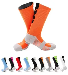 Wholethicker Men Redel Bottom Basketball Training Socks Oddychający przeciwnik piłka nożna jazda na fitness Kolannik