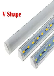 Vägghörn LED -stång ljus DC 12V 50 cm SMD 5730 styv LED -remsljus med V -typ aluminiumskal för kök under skåp1058953