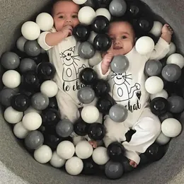 Balão balão 100 pçsset bolas ecológicas para piscina seca colorido bola pit plástico macio oceano onda bola brinquedos para crianças brinquedo piscina de água