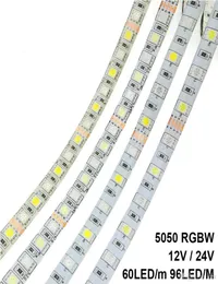 LED Strip 5050 RGBW DC 12V 24V Flexible LED Light RGB White RGB Warm White 60 LEDm 96 LEDm 5mlot2254997