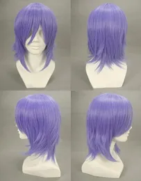 CAPS ROSARIO + VAMPIRE MIZORE SHIRAYUKI COSPLAY WIG KORT BLÅ PURPLE HÅR