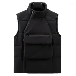 Gilets pour hommes 2024 Gilet décontracté en plein air pour hommes Grande poche respirante Couleur unie Haute qualité Design Streetwear