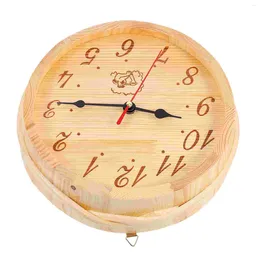 ساعات الحائط RELOJ DE PRED DIGITAL SAUNA WOODEN CLOCK ROOM EPARIDE