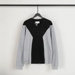 Pullovers klasyczny prosty bluza streetwear contrast splot figure haft haft over-neck mało mężczyzn kobiety swobodne bluzy