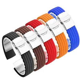 Pulseira de relógio universal, pulseira de silicone de 16mm 18mm 20mm 22mm 24mm para samsung galaxy watch 46mm gear s34933858