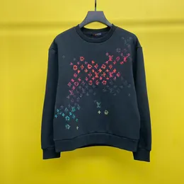 Felpa con cappuccio da uomo nuova felpa girocollo a maniche lunghe con cappuccio gradiente colore da sogno design di lusso Felpe con cappuccio sportivo di tendenza Parigi Taglia larga S-3XL