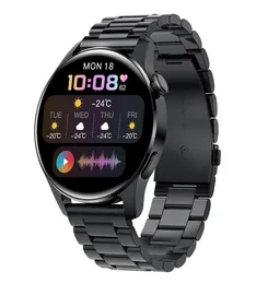2022 neue tragbare Technologie und Erwachsene Smart Watch Männer wasserdicht Sport Fitness Tracker Wetteranzeige Bluetooth Anruf Smartwatch für Huawei Android IOS1625721