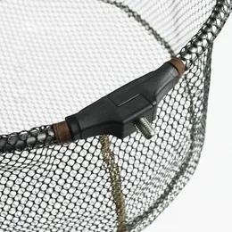 Hand Net Head Aluminum alloy 8mm Screw Folding Dip Net 354045cm Gluing Net Outdoor Fishing Net Tool Accessories 240102