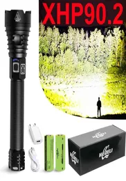 새로운 패턴 90 가장 강력한 LED 토치 LED 손전등 70 50 충전식 USB 핸드 램프 18650 26650 Tactical Flash Light 24617622