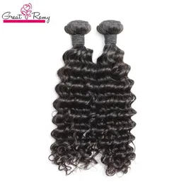 Trame Greatremy 100 tessuto brasiliano dei capelli umani doppia trama 8 30 2 pezzi capelli vergini non trasformati colore naturale tingibili capelli onda profonda estendono