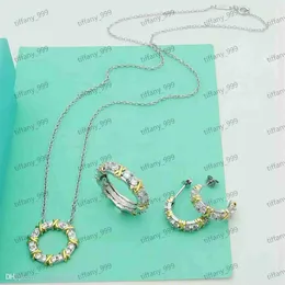 Tiffanylm designer halsband S925 sterling silver halsband designer smycken konsumera charms södra växt lyx smycken sjuksköterska gåva segelmån i8i8