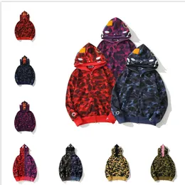 디자이너 상어 남성 까마귀 남자 여자 스위트웨어 재킷 상어 입 패턴 후드 고품질 스웨터 조깅하는 여성 스웨트 셔츠 코트 코트 후드 옷 xxxl 05