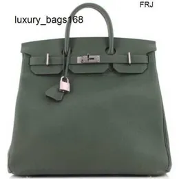 Borse da 40 cm Borsa tote Borsa di grande capacità personalizzata in edizione limitata Vert Fonc Togo con hardware in palladio 40 Verde con logo Bpe7 Mt2a