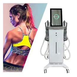 Lazy Fitness Nicht-Übungsgerät mit 4 Griffen, verbesserte Version, Muskel-Elektrostimulation, Körperformung, Fettableitung, Gewichtsverlust, Schlankheitsgerät